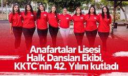 Anafartalar Lisesi Halk Dansları Ekibi, KKTC’nin 42. Yılını kutladı