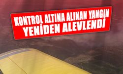 Baf’ta kontrol altına alındığı açıklanan yangın yeniden alevlendi