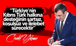 Cevdet Yılmaz: “Türkiye, ilelebet Kıbrıs Türk halkının yanındadır”