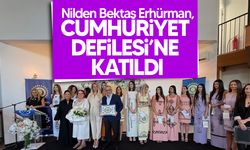 Cumhurbaşkanı Tufan Erhürman'ın eşi Nilden Bektaş Erhürman, Cumhuriyet Defilesi’ne katıldı