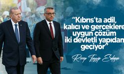 Erdoğan: “Kıbrıs’ta adil ve kalıcı çözüm için Erhürman’la yakın eş güdüm içinde çalışacağız”