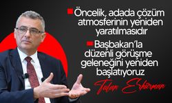 Erhürman: “Masanın kurulmasına uygun bir atmosferin var olduğunu söyleyebilirim”