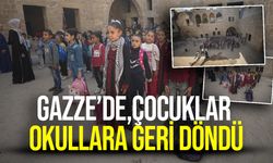 Gazze'de ateşkesin ardından çocuklar okullara döndü