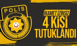 İzinsiz İkamet Eden 4 Kişi Tutuklandı