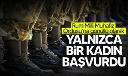 Rum Milli Muhafız Ordusu’na gönüllü olarak yalnızca bir kadın başvurdu