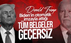Trump: "Uykucu Biden’in otomatik imzayla attığı tüm belgeler geçersiz"