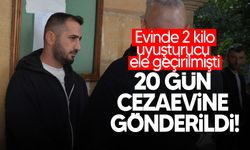 2 kilo uyuşturucu ile yakalanan şahıs cezaevine gönderildi