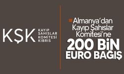 Almanya’dan Kayıp Şahıslar Komitesi’ne 200 bin euro bağış