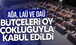 AÖA, LAÜ ve DAÜ Bütçeleri Meclis’ten Geçti