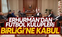 Cumhurbaşkanı Erhürman, KKTC Futbol Kulüpleri Birliği Heyetini Kabul Etti