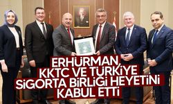 Cumhurbaşkanı Erhürman, KKTC ve Türkiye Sigorta Birliği heyetini kabul etti