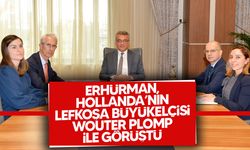 Cumhurbaşkanı Tufan Erhürman, Hollanda’nın Lefkoşa Büyükelçisi Wouter Plomp ile görüştü