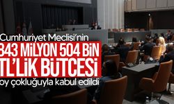 Cumhuriyet Meclisi bütçesi oy çokluğuyla kabul edildi