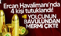 Ercan Havalimanı’nda yolcunun eşyasında 9 canlı mermi bulundu