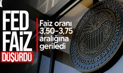 Fed Faizi 25 Baz Puan Düşürdü: Oran 3,50–3,75 Aralığına Geriledi