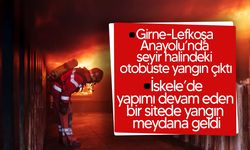 Girne-Lefkoşa Anayolu ve İskele’de Yangın!