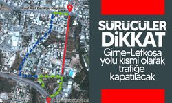 Girne’de Ecevit Caddesi’nde Yol Çalışması