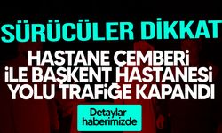 Hastane Çemberi Başkent Hastanesi Yolu Su Baskını Nedeniyle Trafiğe Kapatıldı