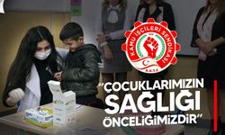 Kamu-İş’ten İki Okulda Eş Zamanlı Ağız ve Diş Sağlığı Etkinliği