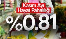 Kasım Ayı Enflasyonu Açıklandı: 0.81