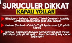 Lefkoşa’da Kritik Yollar Sel Nedeniyle Trafiğe Kapatıldı