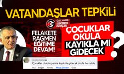 Şiddetli yağış sonrası okulların açılması tepki çekti!