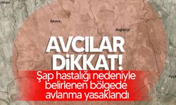 Şap hastalığı nedeniyle belirlenen bölgede avlanma yasaklandı