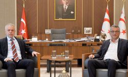 Cumhurbaşkanı Erhürman, Ankara Büyükelçisi Korukoğlu’nu Kabul Etti