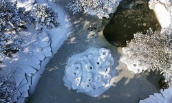 Kayseri buz tuttu: Termometreler eksi 14'ü gösterdi