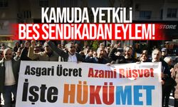 Sendikalar, hükümetin icraatlarına ilişkin düzenlenen basın toplantısını protesto etti