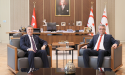 Cumhurbaşkanı Tufan Erhürman, Başbakan Ünal Üstel’i kabul etti