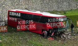 KIBHAS Otobüsü Halk Bank Çemberi’nden Aşağıya Uçtu