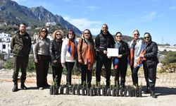 Girne Belediyesi Hayvan Barınağı ve Rehabilitasyon Merkezi bölgesinde 150 fidan ekildi