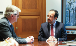 Hristodulidis, BM yetkilisi Lacroix ile görüştü
