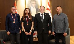 Öztürkler, milli atlet Ada Kafa’yı kabul etti: Gençliğe ilham veriyor