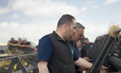 DÜÇ’te yılın ilk tahıl hasadı yapıldı