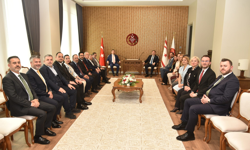 Öztürkler, DEİK Türkiye-KKTC İş Konseyi heyetini kabul etti