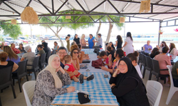 Kumyalı'da kadınlar çay partisinde bir araya geldi