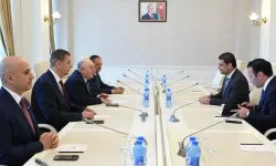 Savaşan, Azerbaycan Milli Meclisi’nde Guliyev ile görüştü