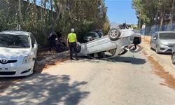 Lefkoşa Sanayi Bölgesi'nde Trafik Kazası! Araç ile Motosiklet Çarpıştı