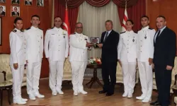 Başbakan Ünal Üstel, MSB Deniz Harp Okulu heyetini kabul etti!