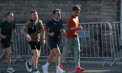 Macron, NATO Zirvesi öncesi Ankara'da sabah koşusu yaptı