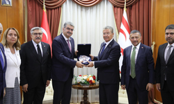 Üstel, Türkiye-KKTC Parlamentolar Arası Dostluk Grubu'nu kabul etti