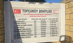 Topçuköy şehitleri düzenlenen törenle anıldı