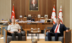 Cumhurbaşkanı Erhürman, GKK Komutanı Görgülü'nü kabul etti