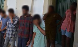 Gönyeli'de kaçak yaşayan 7 yabancı mahkemeye çıkarıldı