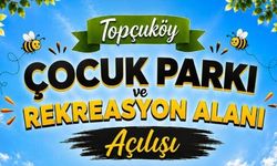 Topçuköy Çocuk Parkı ve Rekreasyon Alanı Yarın Açılıyor