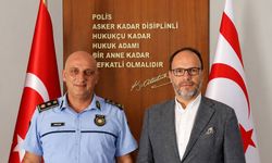 Sadıkoğlu’ndan İskele Polis Müdürü Enver Erem’e ziyaret
