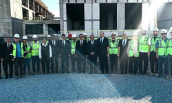 Yeni Lefkoşa Devlet Hastanesi inşaatında çalışmalar yerinde incelendi