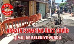 Arasta esnafı belediyeye isyan etti!